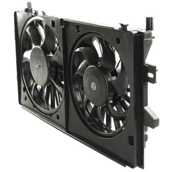 CHEVROLET IMPALA / IMPALA LIMITED (2pc T/L) RADIATOR & A/C FAN ASSY (06-09 5.3L)(12-15 3.6L)(DUAL FAN) OEM#89018697-PFM 2006-2016 PL#GM3115188