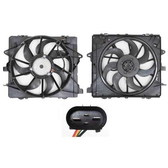 CADILLAC ATS SEDAN RADIATOR & A/C FAN ASSY(SINGLE)(2.0/3.6L)(W/ENG OIL COOLER) OEM#84392557 2016-2018 PL#GM3115280