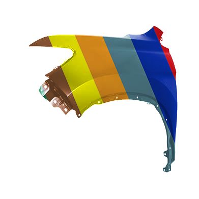 HONDA PASSPORT FENDER LEFT (Driver Side) **CAPA** OEM#60261T6ZA00ZZ 2022-2025 PL#HO1240202C