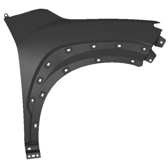 HYUNDAI KONA FENDER RIGHT (Passenger Side) **CAPA** OEM#66321J9000 2018-2023 PL#HY1241172C