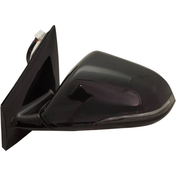 HYUNDAI SONATA DOOR MIRROR LEFT (Driver Side) PWR/HTD/SIGNAL (W/BSD)(W/MEMORY)(GLOSS BLK)(MAN-FOLD) OEM#87610C2570 2018-2019 PL#HY1320240