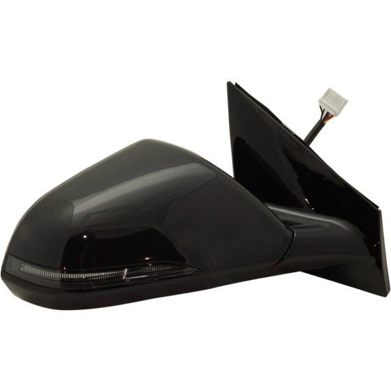 HYUNDAI SONATA DOOR MIRROR RIGHT (Passenger Side) PWR/HTD/SIGNAL (W/BSD)(WO/MEMORY)(GLOSS BLK)(MAN-FOLD) OEM#87620C2560 2018-2019 PL#HY1321239