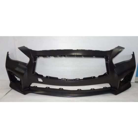 INFINITI Q50 FRONT BUMPER COVER PRIMED (WO/SENSOR)(W/ SPORT)**CAPA** OEM#620224HD0H 2014-2017 PL#IN1000258C