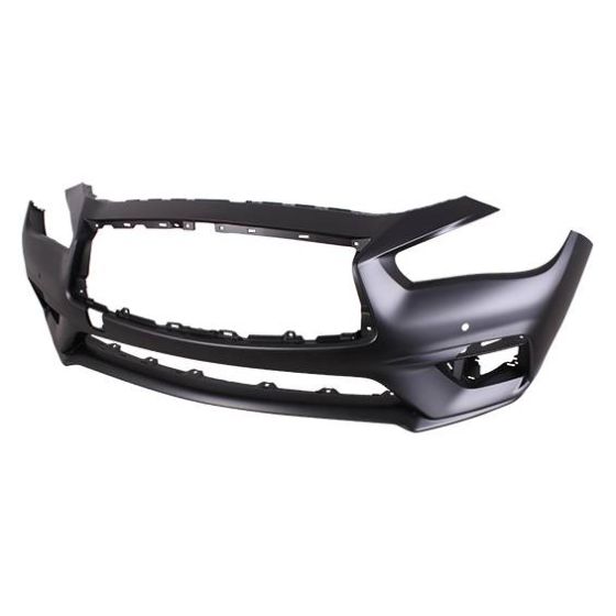 INFINITI Q50 HYBRID FRONT BUMPER COVER PRIMED (W/ SENSOR) OEM#620226HH1H 2018 PL#IN1000285