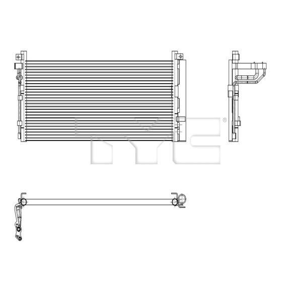 GENESIS G70  A/C CONDENSER OEM#97606J5150 2019-2023 PL#KI3030151