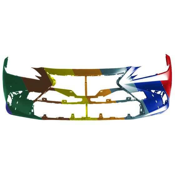 LEXUS ES 250/350 FRONT BUMPER COVER PRIMED (W/SENSOR)(W/F SPORT)(JAPAN)(W/TOW CVR) **CAPA** OEM#521193T948 2019-2021 PL#LX1000363C