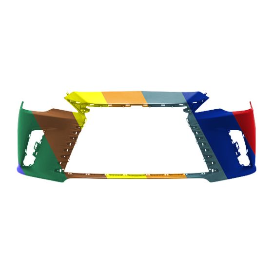 LEXUS RX 350 FRONT BUMPER COVER PRIMED (WO/WASH)(W/SIDE PK SENSOR)(WO/F SPORT) OEM#521190E964 2023-2025 PL#LX1000414