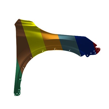 LEXUS RX 350h/500h FENDER RIGHT (Passenger Side) (STEEL) OEM#538110E230-PFM 2023-2025 PL#LX1241147