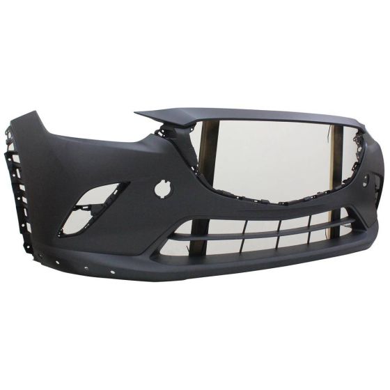 MAZDA CX-3 FRONT BUMPER COVER PRIMED (W/ LOWER CHROME MLDG) **CAPA** OEM#DL8D50031BBB 2019-2021 PL#MA1000250C