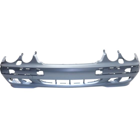MERCEDES-BENZ E-CLASS (210)  (SEDAN /WAGON ) FRONT BUMPER COVER PRIMED (W/Washer)(W/O Sport Pkg) OEM#2108852325 2000-2003 PL#MB1000156