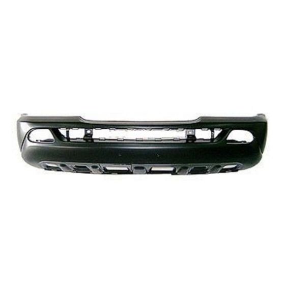 MERCEDES-BENZ ML-CLASS (163) FRONT BUMPER COVER PRIMED (W/RECT FOG)(W/O PARK)(W/O WASHER) OEM#1638804570 2002-2005 PL#MB1000162