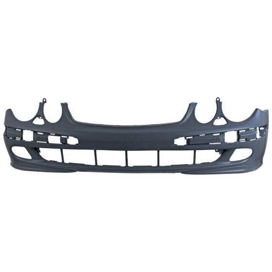 MERCEDES-BENZ E-CLASS (211) (SEDAN /WAGON 04-09) FRONT BUMPER COVER PRIMED (W/ HEAD/LAMP Washer)(W/Sport OR W/Appearance Pkg)(WO/AMG) OEM#2118800240 2003-2006 PL#MB1000227