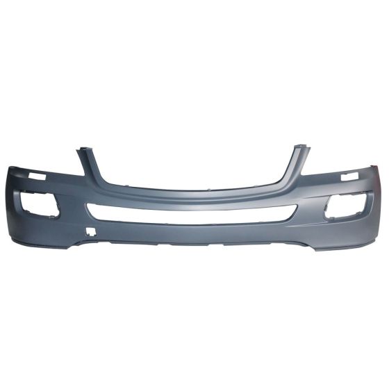 MERCEDES-BENZ ML-CLASS (164) (EXC 450 HYBRID) FRONT BUMPER COVER PRIMED (W/ WASHERS)(WO/SENSOR)(ML320/350/500)(WO/AMG SPORT) OEM#1648850825 2006-2008 PL#MB1000230