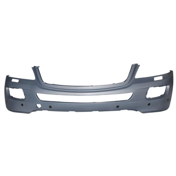 MERCEDES-BENZ ML-CLASS (164)  (EXC 450 HYBRID) FRONT BUMPER COVER PRIMED (W/ WASHERS)(W/ SENSOR)(ML320/350/500)(WO/AMG SPORT) OEM#16488512259999 2006-2008 PL#MB1000232