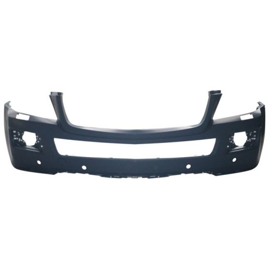 MERCEDES-BENZ GL-CLASS (164) FRONT BUMPER COVER PRIMED 320/450 (ROUND FOG)(W/ WASHER)(W/ SENSOR)(WO/CURVE LIGHT) OEM#16488519259999 2007-2009 PL#MB1000254