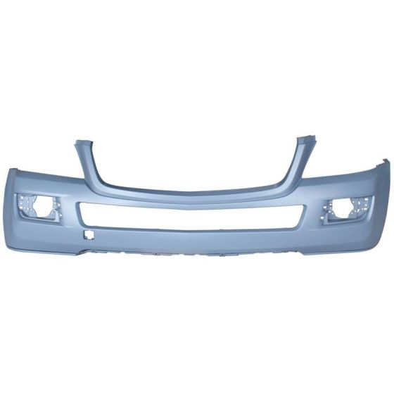 MERCEDES-BENZ GL-CLASS (164) FRONT BUMPER COVER PRIMED 320/450 (ROUND FOG)(WO/WASHER)(WO/SENSOR)(WO/CURVE LIGHT) OEM#16488513259999 2007-2009 PL#MB1000258