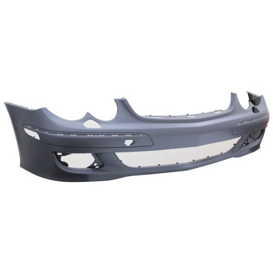 MERCEDES-BENZ CLK-CLASS (209) (EXC 03 CONV) FRONT BUMPER COVER PRIMED (W/WASHER(WO/SENSOR)(W/O SPORT))EXC CLK63) OEM#2098853625 2006-2009 PL#MB1000325
