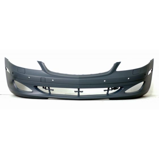 MERCEDES-BENZ S-CLASS SEDAN (221) (EXC S400 HYBRID) FRONT BUMPER COVER PRIMED (WO/SPORT)(W/SENSOR)(S550/S600) OEM#22188011409999 2007-2009 PL#MB1000341