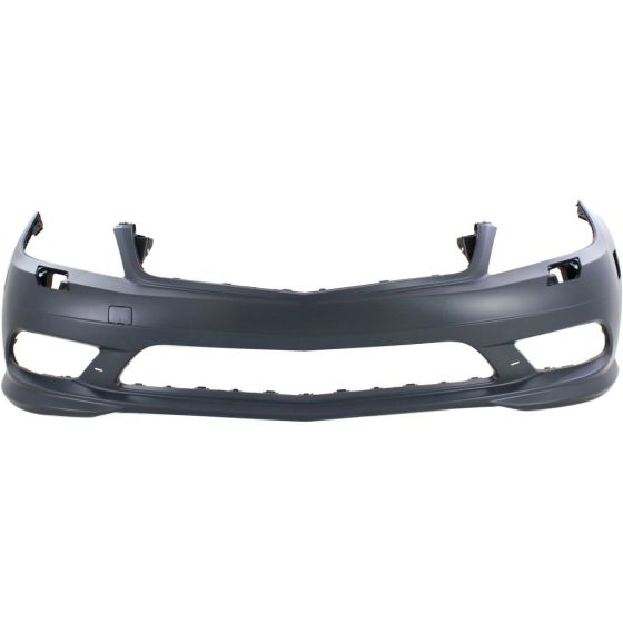 MERCEDES-BENZ C-CLASS SEDAN (204)  FRONT BUMPER COVER PRIMED (SPORT)(LED DRL)(W/WASH)(WO/SEN)(EXC C63)(LED DRL)**CAPA** OEM#2048852938 2011 PL#MB1000420C