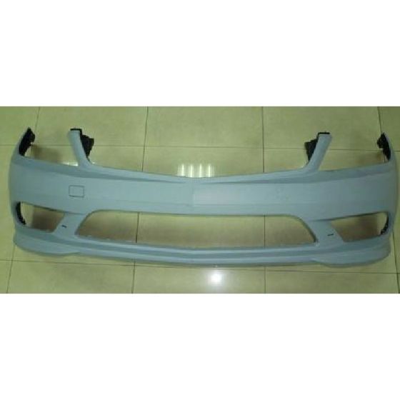 MERCEDES-BENZ C-CLASS SEDAN (204)  FRONT BUMPER COVER PRIMED (SPORT)(WO/WASH)(WO/SEN)(EXC C63)(LED DRL) OEM#2048856138 2011 PL#MB1000424