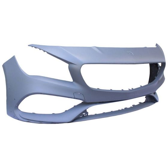 MERCEDES-BENZ CLA-CLASS  FRONT BUMPER COVER PRIMED GRAY (CLA45)(WO/ACTIVE PK ASSIST)(W/AERO PKG) **CAPA** OEM#11788026019999 2017-2019 PL#MB1000540C