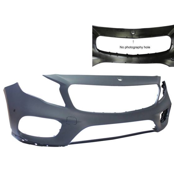 MERCEDES-BENZ GLA-CLASS  FRONT BUMPER COVER PRIMED (W/SENSOR)(WO/CAMERA)(GLA250 W/AMG) OEM#15688094019999 2018-2020 PL#MB1000583