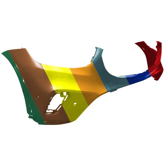 MERCEDES-BENZ GLC-COUPE (253) FRONT BUMPER COVER PRIMED (W/ACTIVE PK ASSIST)(GLC300 WO/AMG) **CAPA** OEM#25388581029999 2020-2023 PL#MB1000614C