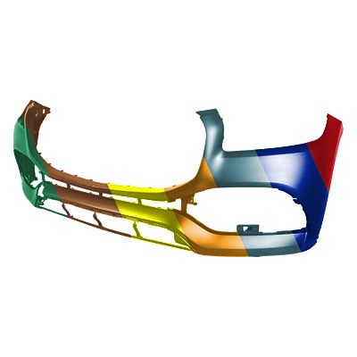 MERCEDES-BENZ GLS-CLASS (167) FRONT BUMPER COVER PRIMED (WO/SENSOR)(GLS450 WO/AMG) **CAPA** OEM#16788092009999 2020-2023 PL#MB1000634C