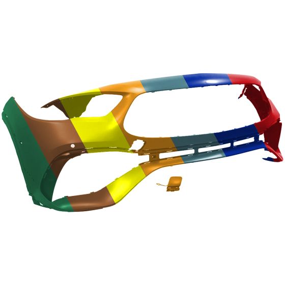 MERCEDES-BENZ GLA-CLASS FRONT BUMPER COVER PRIMED (W/ACTIVE PARK ASSIST)(GLA35/45 W/AERO PKG) OEM#24788047069999 2021-2023 PL#MB1000640