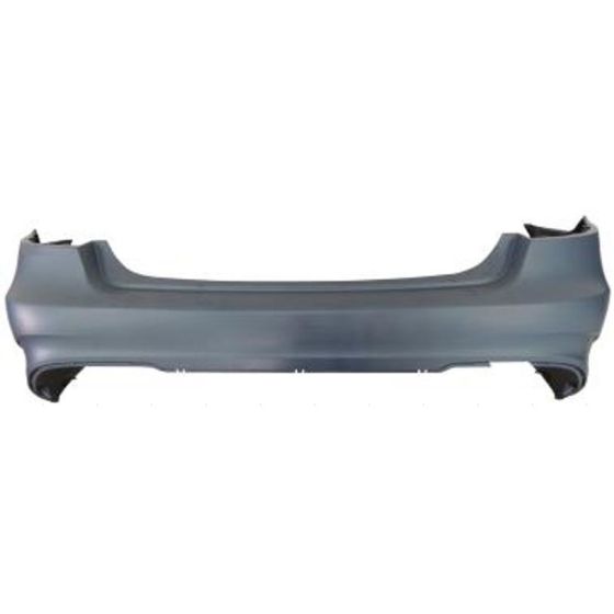 MERCEDES-BENZ E-CLASS SEDAN (212) REAR BUMPER COVER PRIMED (WO/SENSOR) (W/AMG)**CAPA** OEM#21288534389999 2014-2016 PL#MB1100332C