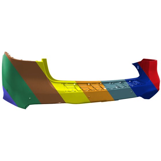 MERCEDES-BENZ GLE-CLASS SUV (166) REAR BUMPER COVER PRIMED (W/ACTIVE PARK ASSIST)(GLE300/350 W/AMG)(GLE63) OEM#16688510389999 2016 PL#MB1100400