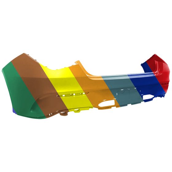 MERCEDES-BENZ CLA-CLASS REAR BUMPER COVER PRIMED (WO/ACTIVE PARK ASSIST)(CLA250 W/AMG)(CLA35/45) **CAPA** OEM#11888533039999 2020-2023 PL#MB1100452C