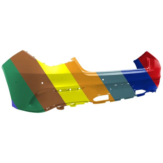 MERCEDES-BENZ CLA-CLASS REAR BUMPER COVER PRIMED (W/ACTIVE PARK ASSIST)(CLA35/45) **CAPA** OEM#11888534039999 2020-2023 PL#MB1100453C