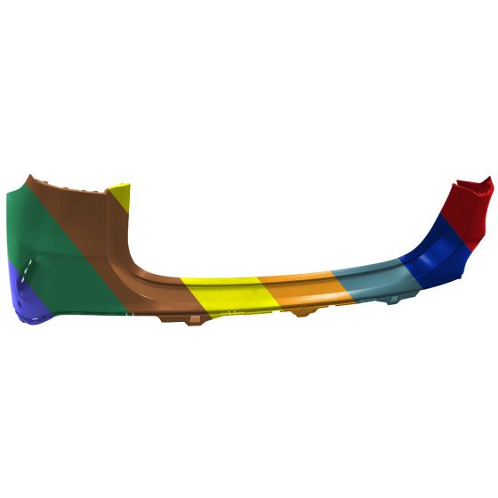 MERCEDES-BENZ GLA-CLASS REAR BUMPER COVER UPPER PRIMED (W/ACTIVE PK ASSIST)(GLA250 W/AMG)(GLA35/45) OEM#24788503069999 2021-2023 PL#MB1114115