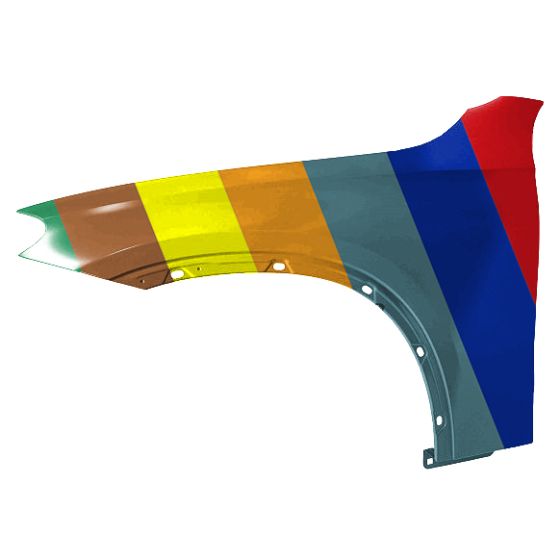 MERCEDES-BENZ GLC-SUV (253) (EXC COUPE) FENDER LEFT (Driver Side) (ALUM) OEM#2548809300 2023-2025 PL#MB1240183