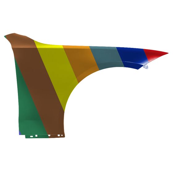 MERCEDES-BENZ C-CLASS SEDAN FENDER RIGHT (Passenger Side) (ALUM) OEM#2068800200 2022-2023 PL#MB1241181