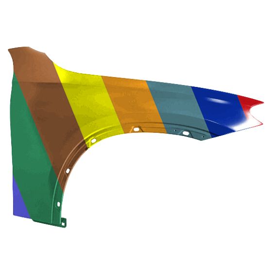 MERCEDES-BENZ GLC-SUV (253) (EXC COUPE) FENDER RIGHT (Passenger Side) (ALUM) OEM#2548809400 2023-2025 PL#MB1241183