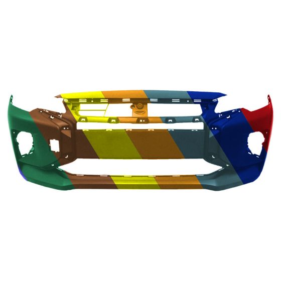 MITSUBISHI MIRAGE (HATCHBACK) FRONT BUMPER COVER PRM/TXT OEM#6400J974 2021-2024 PL#MI1000352