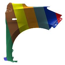 MITSUBISHI MIRAGE (HATCHBACK) FENDER RIGHT (Passenger Side) (W/SIDE LAMP) OEM#5220AT68 2021-2024 PL#MI1241186