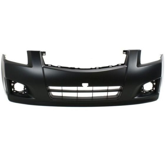 NISSAN(DATSUN) SENTRA FRONT BUMPER COVER PRIMED W/FOG (2.5L)(2.0L SR/Special Edition 09-12)**CAPA** OEM#62022ET80J 2007-2012 PL#NI1000262C