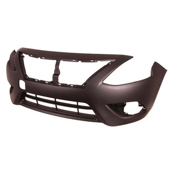 NISSAN(DATSUN) VERSA SEDAN FRONT BUMPER COVER PRIMED (WO/CHR LOWER MLDG) OEM#FBM229KM0J 2015-2019 PL#NI1000299