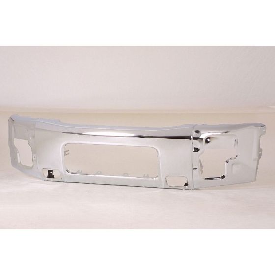 NISSAN(DATSUN) TITAN FRONT BUMPER CHROME (STEEL BUMPER TYPE)(WO/INSERT) OEM#62022ZR08A 2004-2015 PL#NI1002136