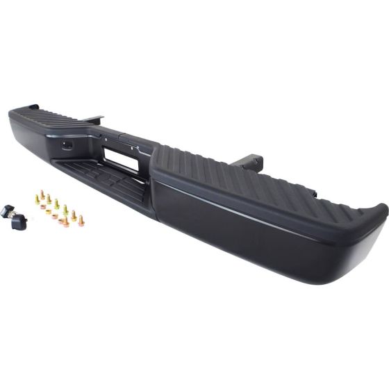 NISSAN(DATSUN) TITAN STEP BUMPER ASSEMBLY BLACK (W/O SENSOR) OEM#850229FM0B-PFM 2004-2015 PL#NI1103117