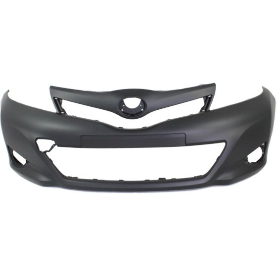 TOYOTA YARIS HATCHBACK(5DOORS) FRONT BUMPER COVER PRIMED (CE/L/LE)(JAPAN) OEM#5211952965 2012-2014 PL#TO1000381