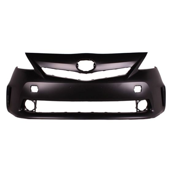 TOYOTA PRIUS V FRONT BUMPER COVER PRIMED (WO/WASHER)(WO/SENSOR)**CAPA** OEM#5211947923 2012-2014 PL#TO1000388C