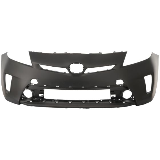 TOYOTA PRIUS (1.8L) FRONT BUMPER COVER PRIMED (WO/WASHER)(WO/SIDE SENSOR)**CAPA** OEM#5211947934 2012-2015 PL#TO1000394C