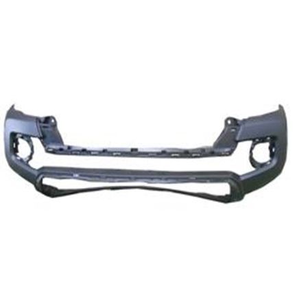 TOYOTA TACOMA FRONT BUMPER COVER TEXTURED BLACK (WO/FLARE)**CAPA** OEM#5211904220 2016-2023 PL#TO1000415C