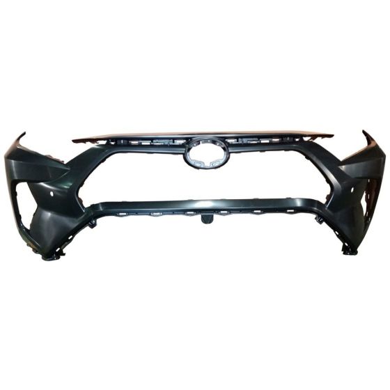 TOYOTA RAV4 HYBRID FRONT BUMPER COVER PRIMED (W/SENSOR)(WO/TOW COVER) OEM#521190R920 2019-2024 PL#TO1000450
