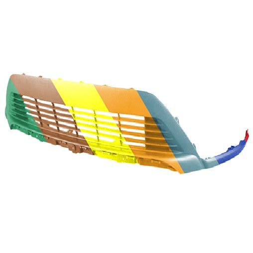 TOYOTA PRIUS C (1.5L) FRONT BUMPER COVER LOWER TXT-BLACK (W/WHEEL OPENING MLDG) OEM#5212952180 2018-2019 PL#TO1015116