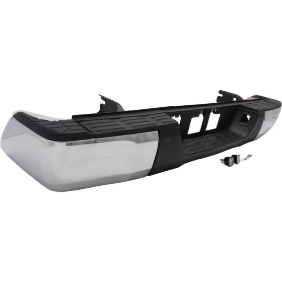 TOYOTA TUNDRA STEP BUMPER ASSEMBLY CHROME (WO/SENSOR)(WO/TOW HITCH)(STEEL END)**CAPA* OEM#520230C122-PFM 2014-2021 PL#TO1103119C
